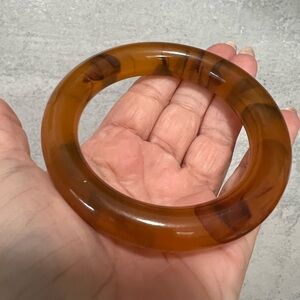 Vintage Brown Root Beer Bakelite Bangle Bracelet